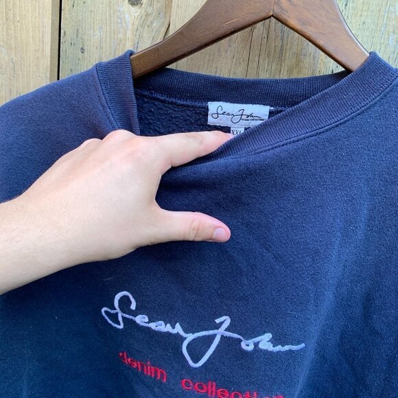 Vintage Sean John Crewneck Sweater BIG LOGO XXL - Picture 4 of 4